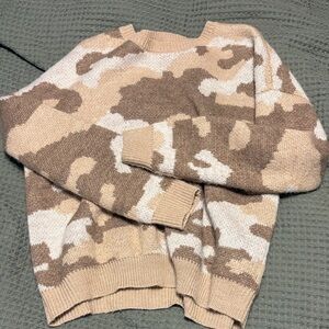 Lucky Brand Tan Knit Sweater